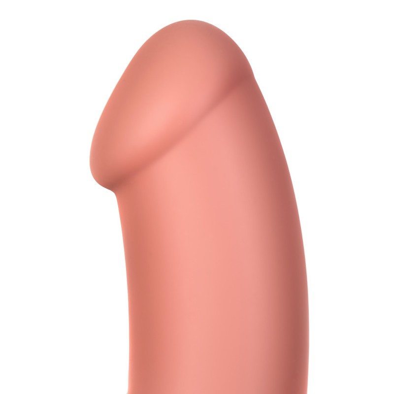 Нереалистичный вибратор Satisfyer Master, силикон, бежевый, 23,5 см.