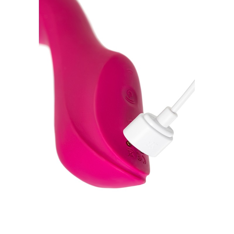 Вакуумный стимулятор клитора с вибрацией Satisfyer Curvy Trinity 3, красный, 17,7 см