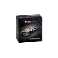 Электросбруя Mystim Plunging Pete, силикон, черный, 14 см