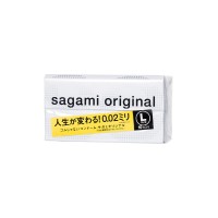 Презервативы Sagami, original 0.02, L-size, гладкие, 19 см, 5,8 см, 10 шт.
