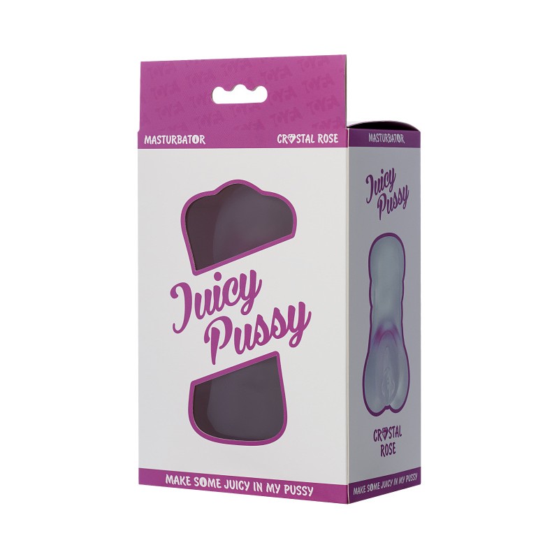 Мастурбатор реалистичный Juicy Pussy by TOYFA Crystal Rose, TPE, 14 см