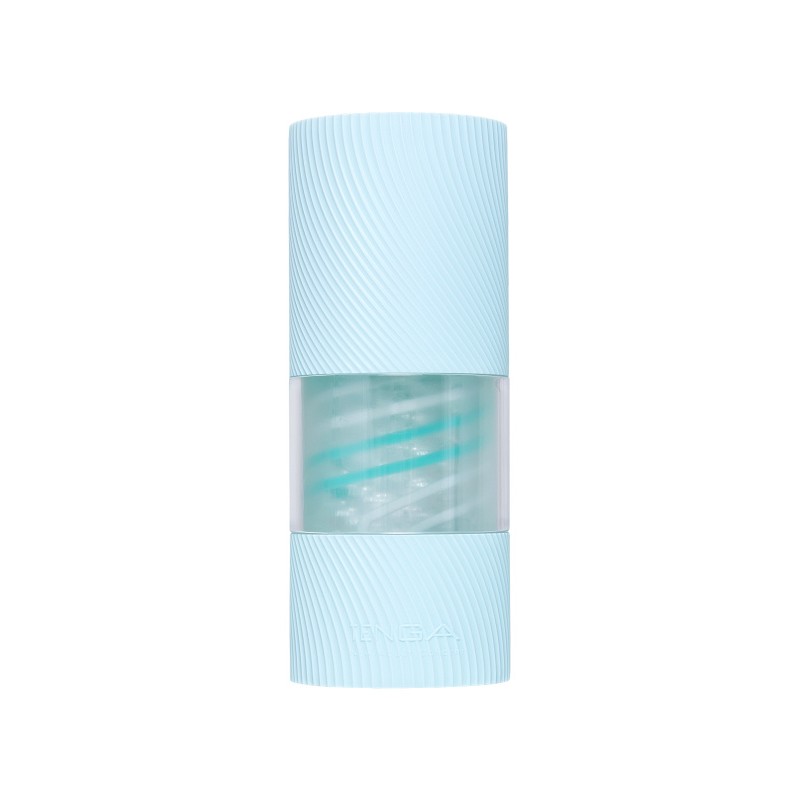 Нереалистичный мастурбатор TENGA SPINNER  PIXEL SPECIAL SOFT, TPE, голубой, 14 см