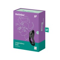 Эрекционное кольцо на пенис Satisfyer Legendary Duo, силикон, черный, Ø 2,5 см