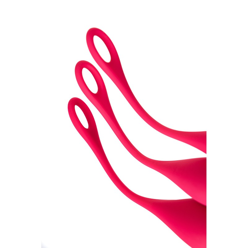 Набор вагинальных шариков Satisfyer YONI, силикон, красный, Ø 2 см.