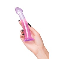 Нереалистичный фаллоимитатор Jelly Dildo S Toyfa Basic, TPE, фиолетовый, 15,5 см