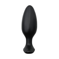 Анальная втулка LOVENSE Hush 2 (M), силикон, черная, 13,5 см