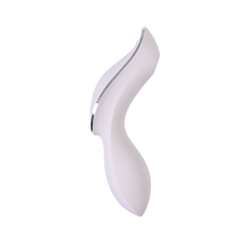Вакуумный стимулятор клитора с вибрацией Satisfyer Curvy Trinity 2, сиреневый, 17,4 см