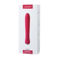 Вибратор Svakom Anya, cиликон, красный, 19,5 см