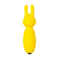 Минивибратор Eromantica Fluffy, силикон, желтый, 8,5 см