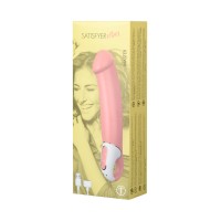 Нереалистичный вибратор Satisfyer Master, силикон, бежевый, 23,5 см.
