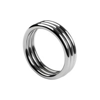 Кольцо на пенис TOYFA Metal, серебряное, Ø 4,8 см