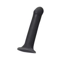 Ремневой нереалистичный страпон на присоске Strap-on-me, L, силикон, черный, 19 см