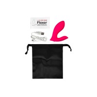 Вибратор Flexer Lovense, силикон, розовый, 10,1 см