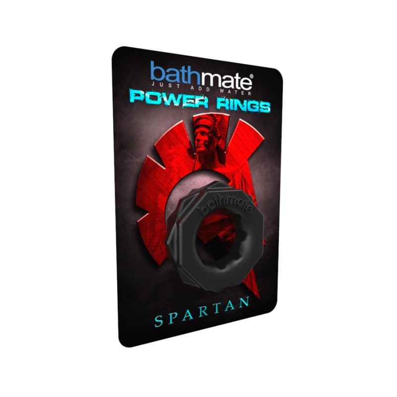Эрекционное кольцо на пенис Bathmate Spartan, elastomex, чёрное, Ø4 см