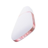 Вакуум-волновой стимулятор с вибрацией Satisfyer Love Triangle Connect App, силикон, белый, 8,8 см
