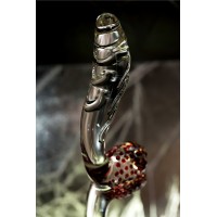 Нереалистичный фаллоимитатор Sexus Glass, стекло, прозрачный, 17,5 см