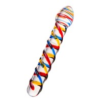 Двусторонний фаллоимитатор Sexus Glass, стекло, прозрачный, 19,5 см
