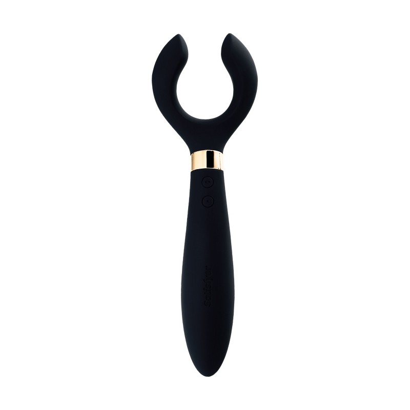 Многофункциональный стимулятор для пар Satisfyer Endless Fun, силикон, чёрный, 23,5 см.
