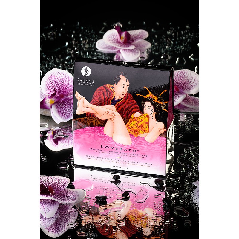 Порошок для принятия ванны Shunga серии LOVEBATH «Фрукты Дракона», розовый, 650 гр