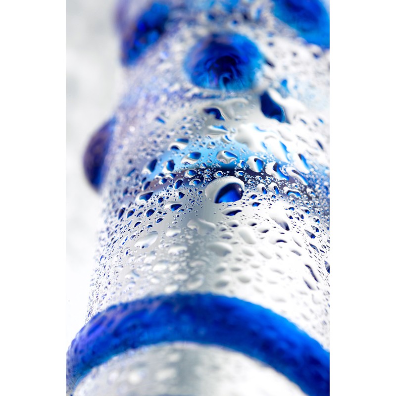Двусторонний фаллоимитатор Sexus Glass, стекло, прозрачный, 22 см