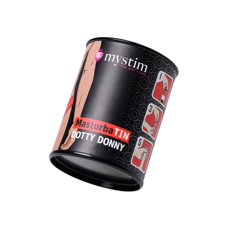 Мастурбатор MasturbaTIN Dotty Donny, TPE, белый, 4,5 см