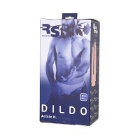 Фаллоимитатор для двойного проникновения RealStick Silicone Armie H, сайлекспан, телесный, 19 см