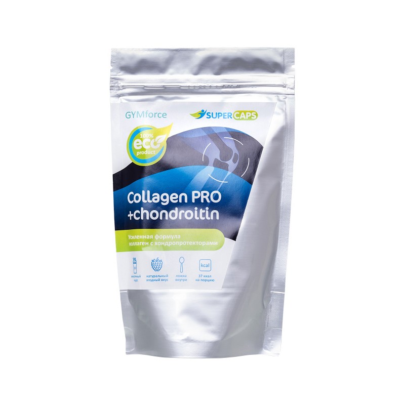 Натуральный коллаген Super Caps, Collagen Pro с хондропротекторами,150 г