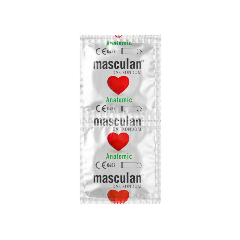 Презервативы masculan Anatomic №10, анатомической формы, 5,3 см, 18,5 см, 10 шт