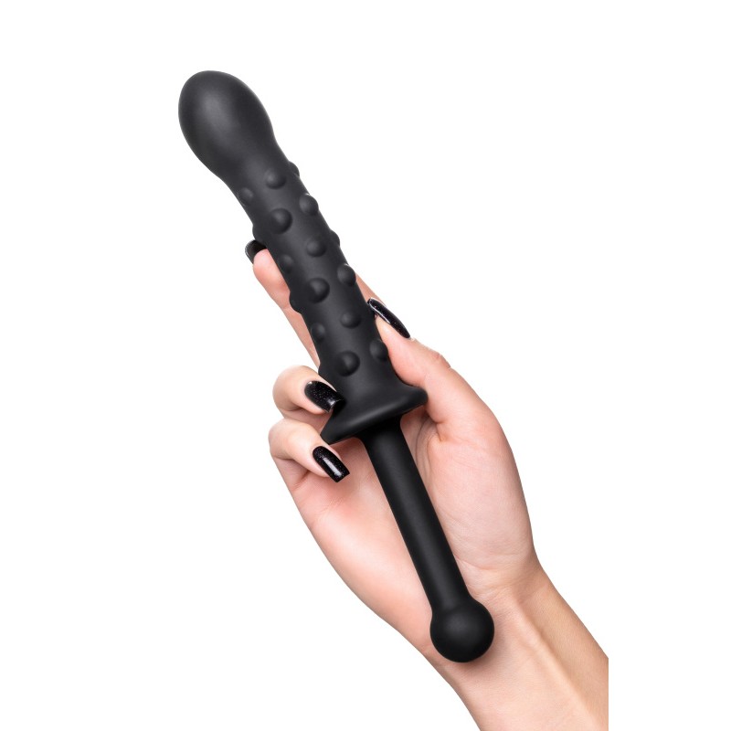 Фаллоимитатор двусторонний POPO Pleasure by TOYFA, силикон, черный, 24,5 см