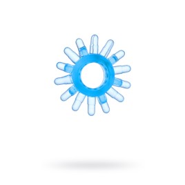 Эрекционное кольцо на пенис TOYFA Basic, TPE, синий