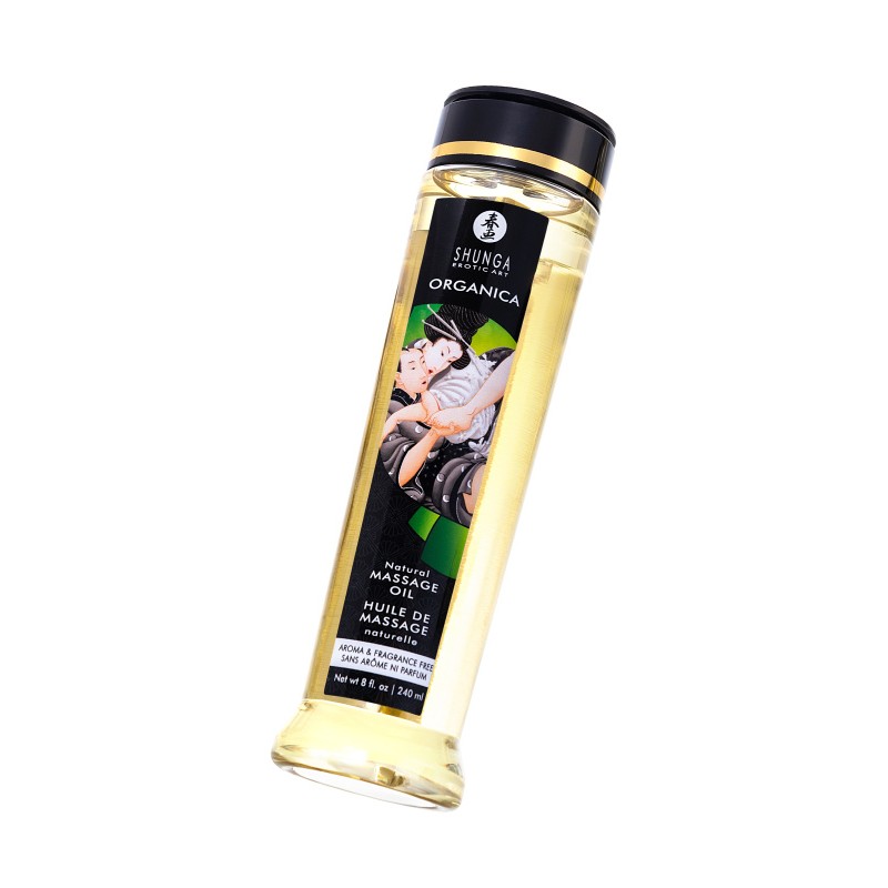 Масло массажное Shunga Organica без аромата «Натуральное» (Natural. Aroma & Fragrance Free), 240 мл