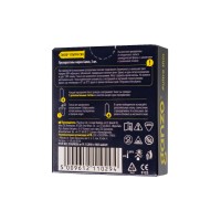 Презервативы Ganzo, ultra thin, ультратонкие, латекс, 18 см, 5,2 см, 3 шт.