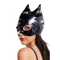 Маска кошки Glossy ANN из материала Wetlook, черный, OS