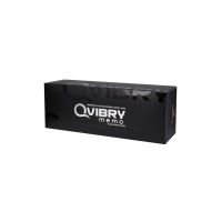 Вибратор клиторальный Qvibry 8Gb USB памяти, силикон, черный, 12 см
