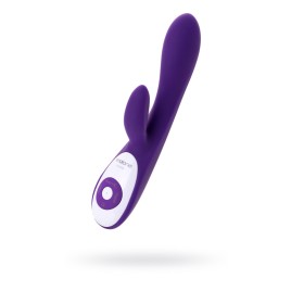 Вибратор с клиторальным стимулятором Nalone Rhythm X2, силикон, фиолетовый, 21,6 см