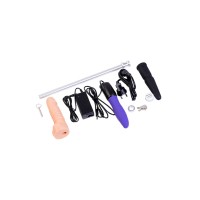 Секс-чемодан Diva Tool Box, с двумя сменными насадками, металл, черный, 41 см