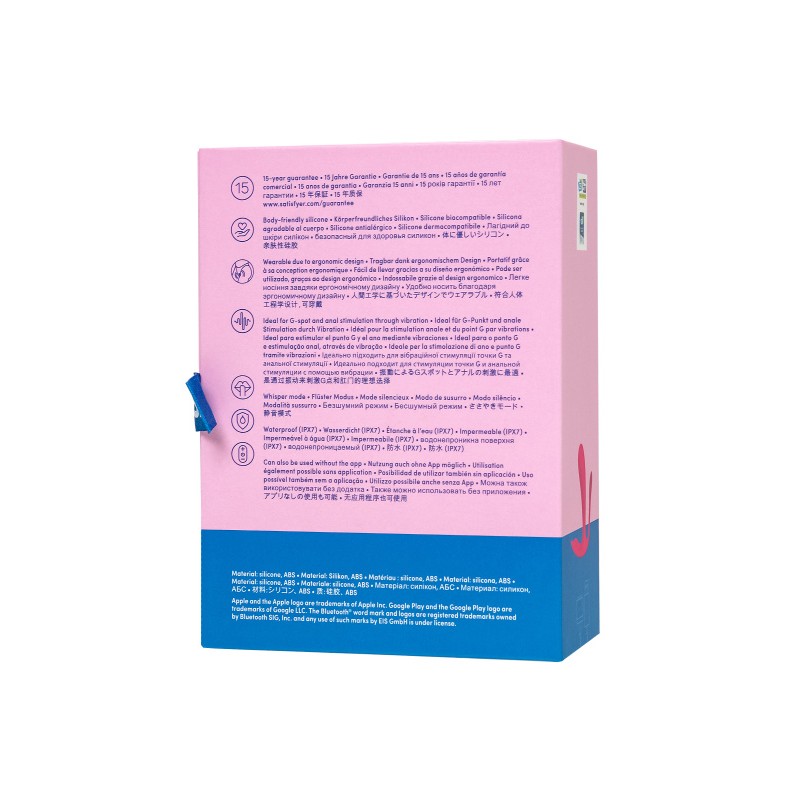 Вибратор для ношения с двойной стимуляцией Satisfyer Top Secret+ Connect App, розовый, 11 см