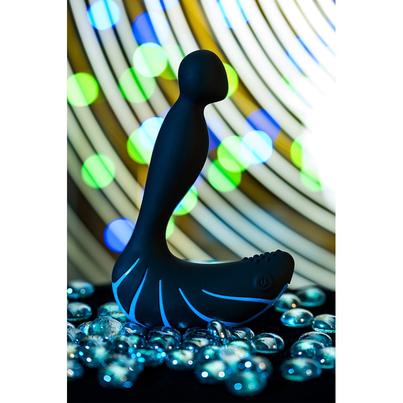 Стимулятор простаты Erotist Third, силикон, черный, 15,7 см
