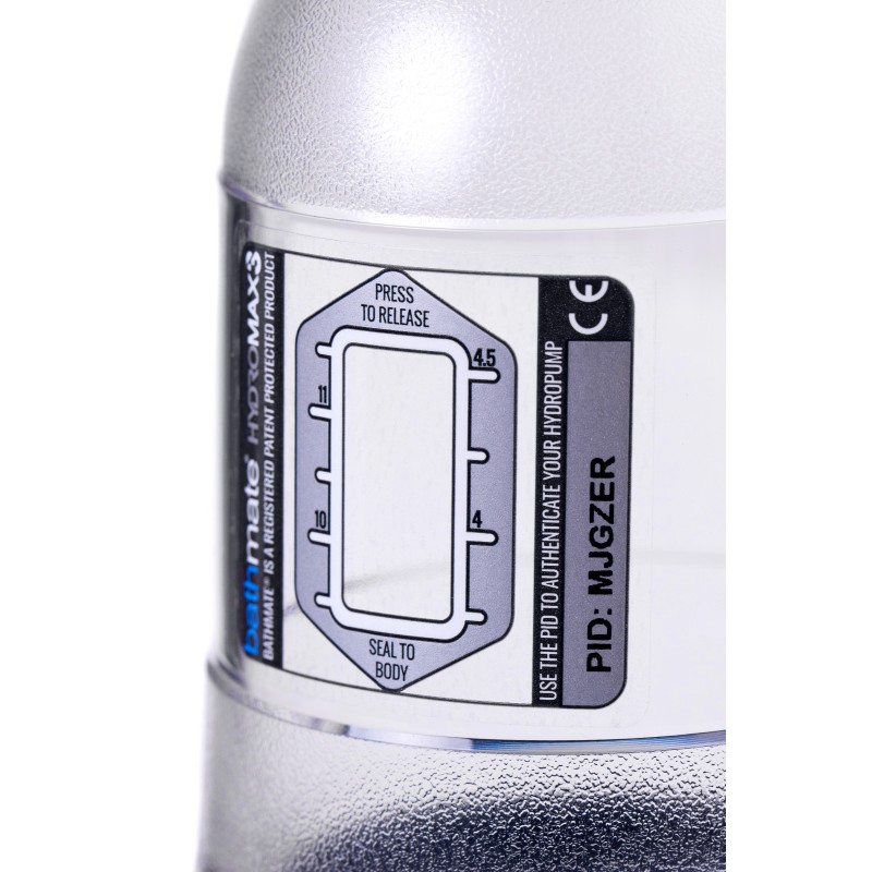 Гидропомпа Bathmate HYDROMAX3, ABS пластик, прозрачная, 22 см