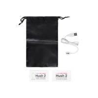 Анальная втулка LOVENSE Hush 2 (L), силикон, черная, 12,1 см