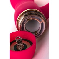 Вибратор A-Toys by TOYFA с клиторальным стимулятором, силикон, розовый, 15 см