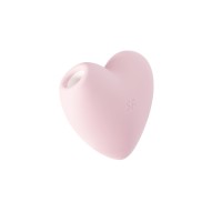 Вакуум-волновой стимулятор клитора с вибрацией Satisfyer Cutie Heart, силикон, розовый, 7,7 см