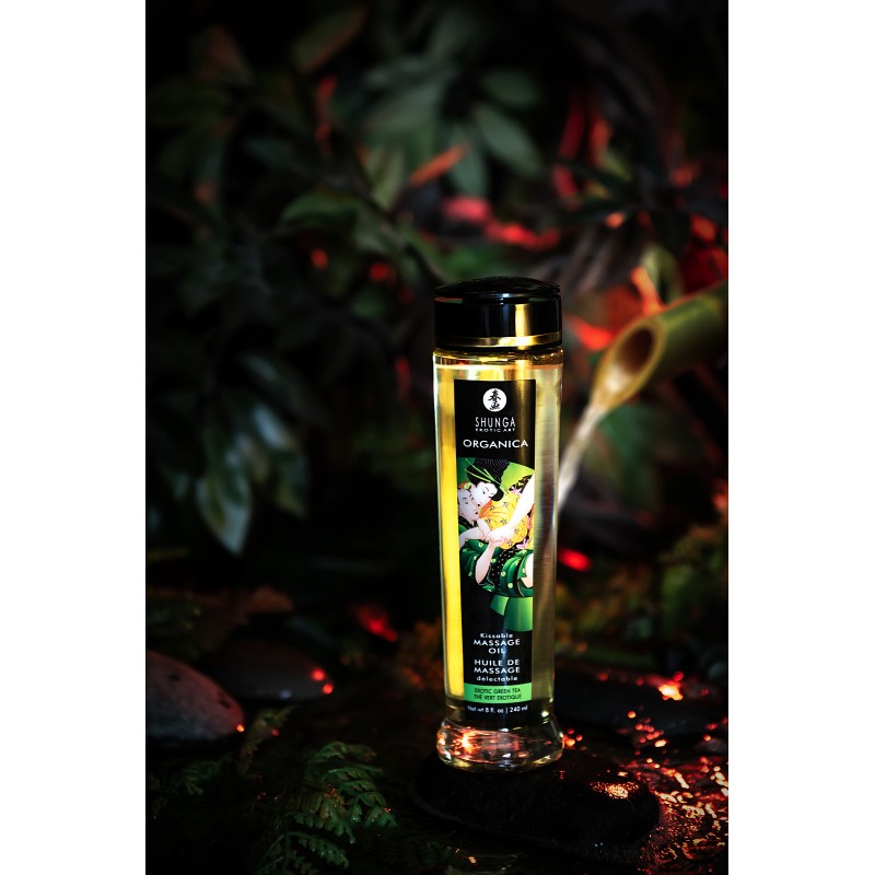 Масло массажное Shunga Organica «Зелёный чай» (Exotic Green Tea), 240 мл