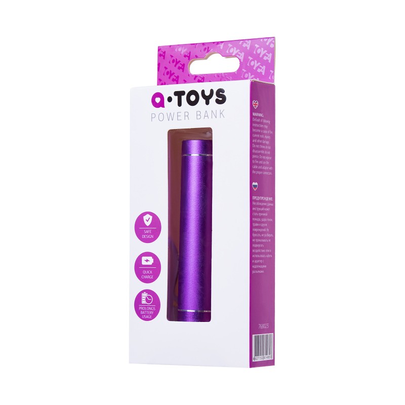 Портативное зарядное устройство A-Toys by TOYFA Arc, 2400 mAh, microUSB