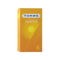 Презервативы Torex, ребристые, латекс, 18,5 см, 5,4 см, 12 шт.