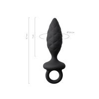 Анальная пробка Erotist Strob S - size, силикон, черная, 11,7 см