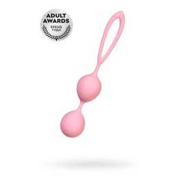 Вагинальные шарики A-Toys by TOYFA Rai, силикон, пудровый розовый, 17 см