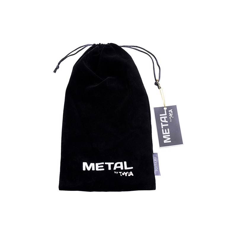Крюк анальный с двумя шарами Metal by TOYFA, металл, серебряный, 41 см