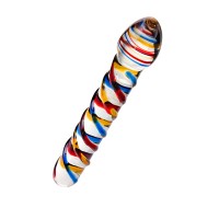 Двусторонний фаллоимитатор Sexus Glass, стекло, прозрачный, 19,5 см