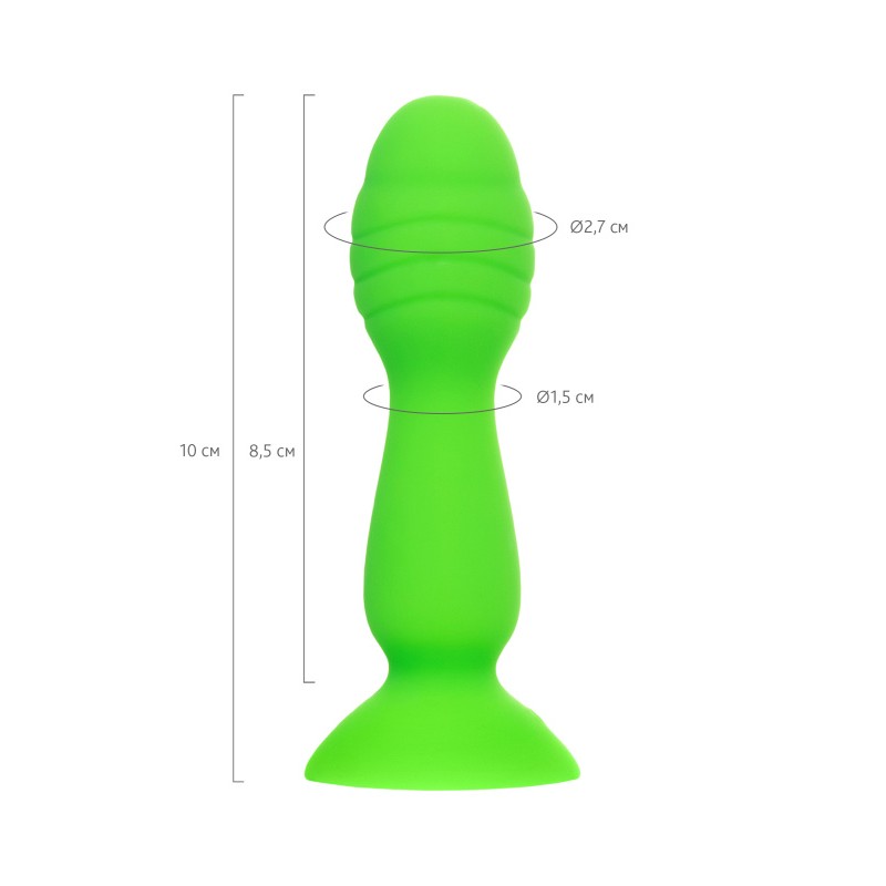 Анальная втулка A-Toys by TOYFA Terg, силикон, зеленый, 10 см
